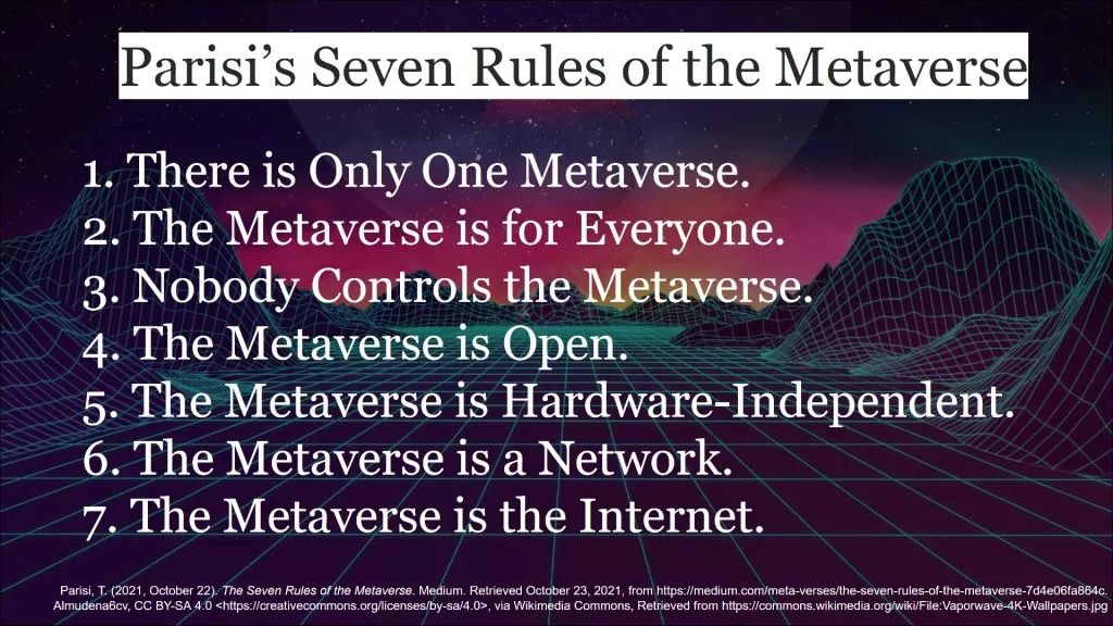 元宇宙的七大规则