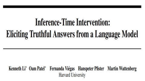 大模型老是胡说八道怎么办？哈佛大学提出推理干预ITI技术有效缓解模型幻觉现象