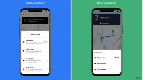 Uber推出多项安全功能 包括在乘车过程中录制音频的功能