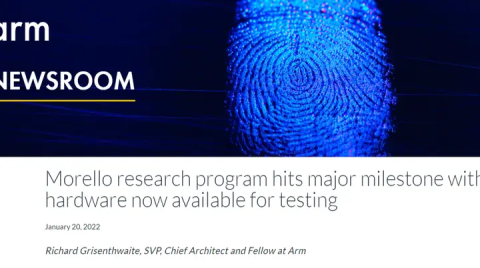Arm 发布首款 Morello 原型架构芯片：硬件级别的内存安全保护