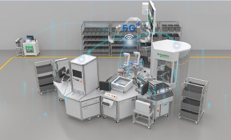 施耐德电气无锡普洛菲斯电子有限公司“5G+开放自动化系统”柔性产线 施耐德电气无锡普洛菲斯电子有限公司“5G+开放自动化系统”柔性产线